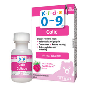 Homeocan Kids Colic Relief Homeopathic Medicine Raspberry Flavor (0-9 Years) - خالٍ من السكر وصبغ 25 مل