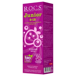 ROCS Junior Berry Mix 6-12m معجون أسنان 60 مل