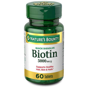 Nature's Bounty Qd Biotin 5000 Mcg Capsules 60 قطعة